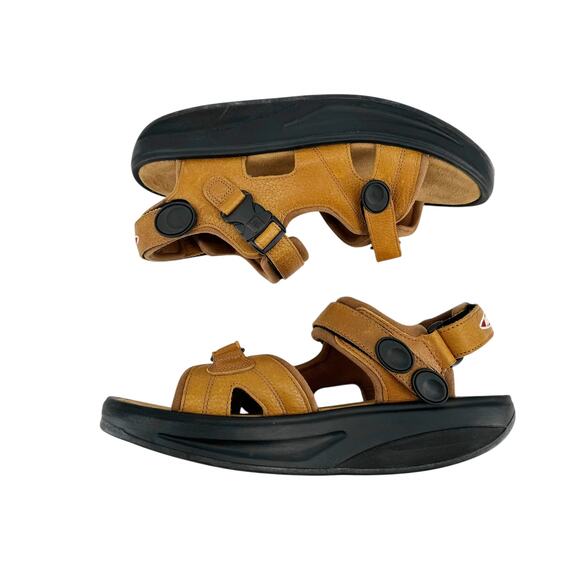 MBT Men\'s Kisumu 3S Brown Sandals Leather Orthopedic Comfort APMA Certified main image 8